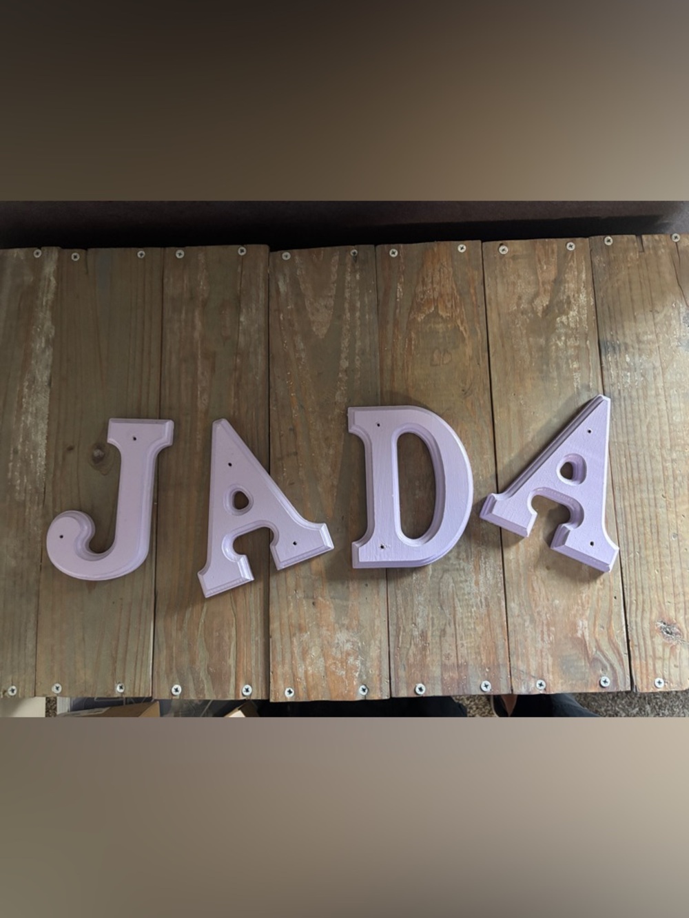 Lavender Wooden Letter Set - JADA